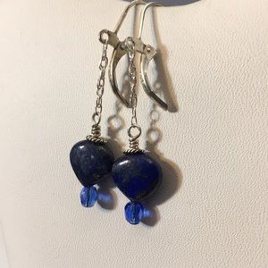 Lapis Lazuli & Sterling Silver Earrings